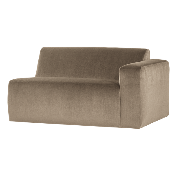Mojo base 1,5-zits bankelement arm rechts velvet khaki
