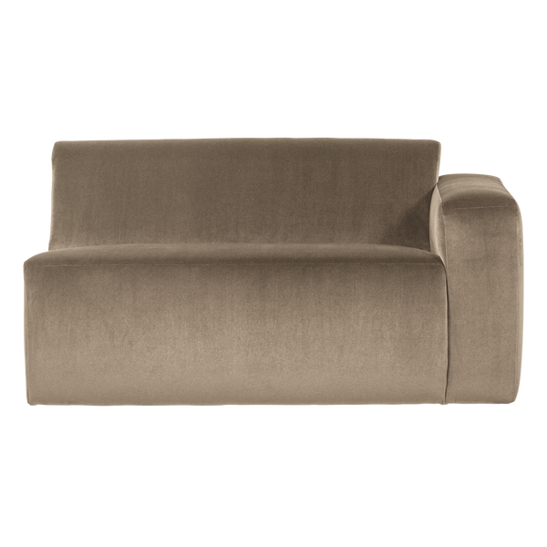 Mojo base 1,5-zits bankelement arm rechts velvet khaki