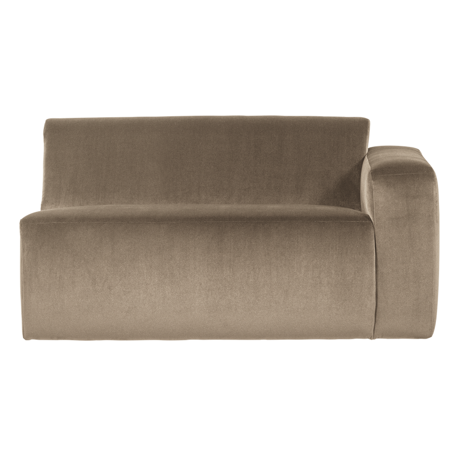Mojo base 1,5-zits bankelement arm rechts velvet khaki