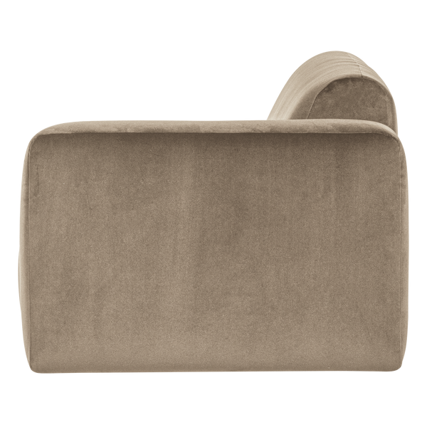 Mojo base 1,5-zits bankelement arm rechts velvet khaki