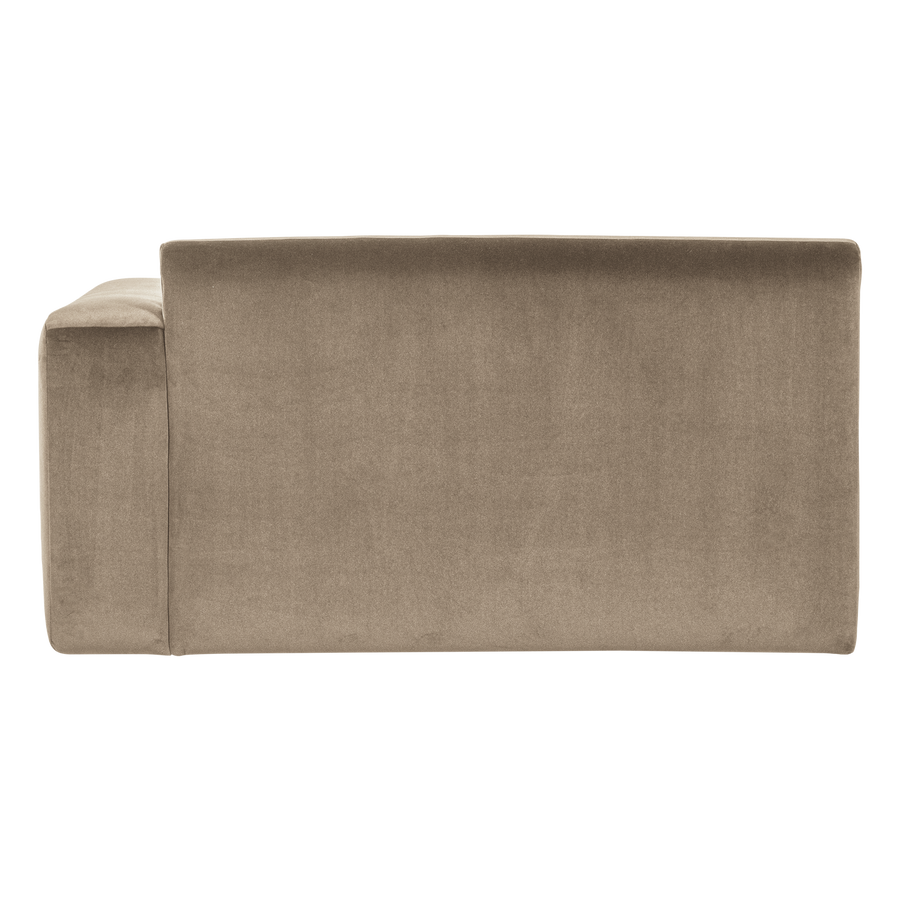 Mojo base 1,5-zits bankelement arm rechts velvet khaki