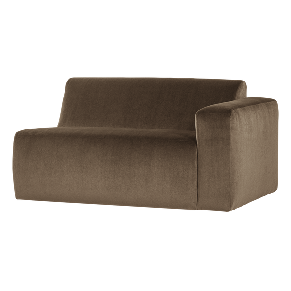 Mojo base 1,5-zits bankelement arm rechts velvet taupe