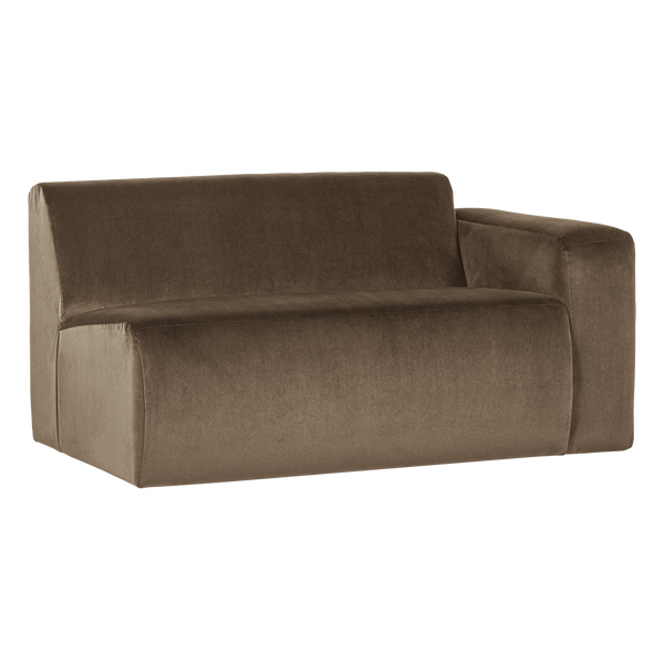 Mojo base 1,5-zits bankelement arm rechts velvet taupe