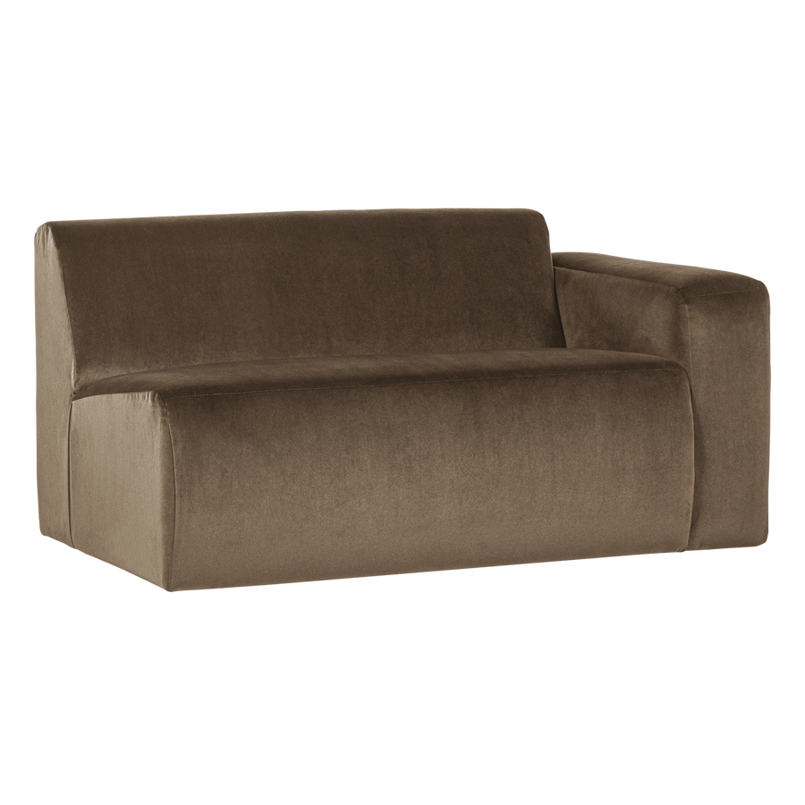 Mojo base 1,5-zits bankelement arm rechts velvet taupe