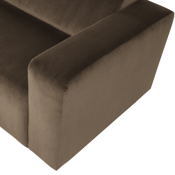 Mojo base 1,5-zits bankelement arm rechts velvet taupe