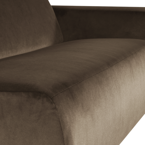 Mojo base 1,5-zits bankelement arm rechts velvet taupe