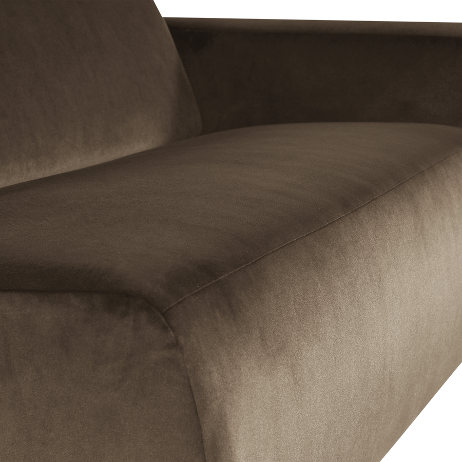 Mojo base 1,5-zits bankelement arm rechts velvet taupe