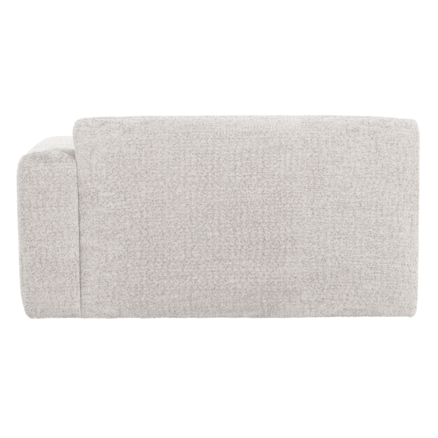Mojo base 1,5-zits bankelement arm rechts wollig ecru