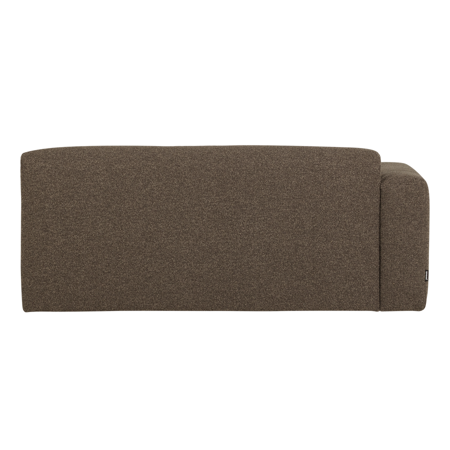 Mojo base 2-zits bankelement arm links boucle bruin