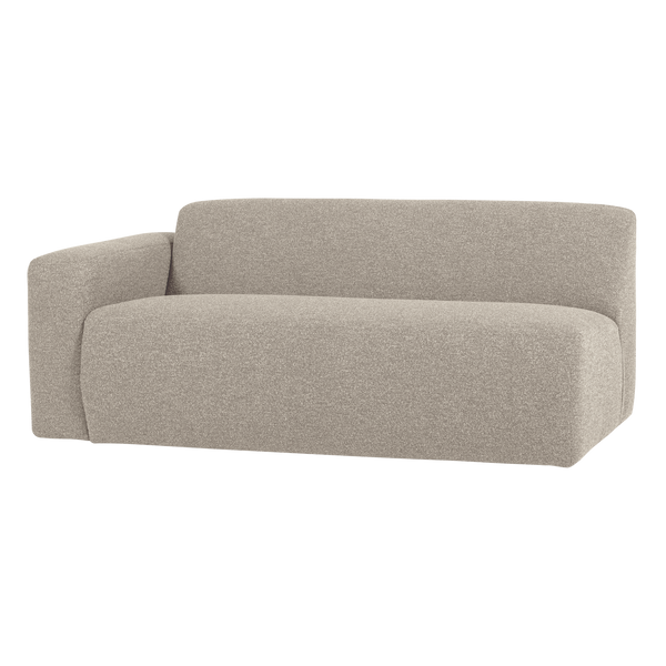 Mojo base 2-zits bankelement arm links boucle beige