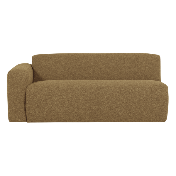 Mojo base 2-zits bankelement arm links boucle geel/bruin