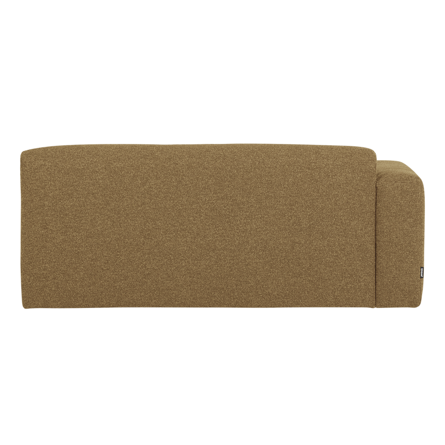 Mojo base 2-zits bankelement arm links boucle geel/bruin