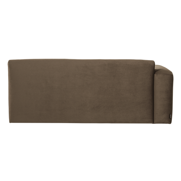 Mojo base 2-zits bankelement arm links velvet taupe