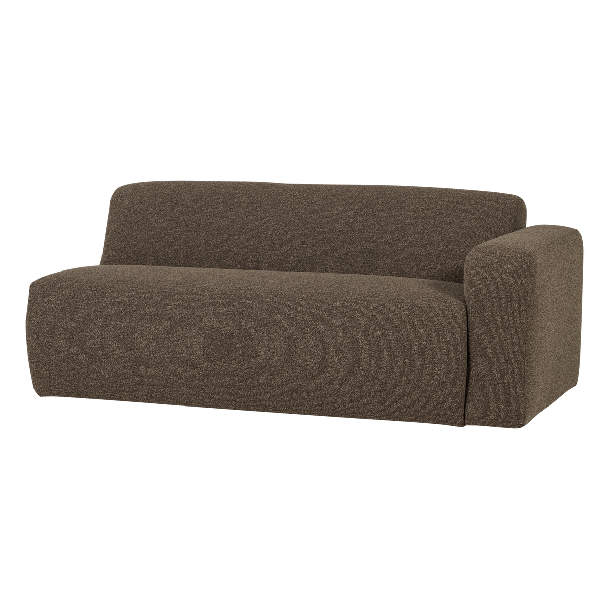 Mojo base 2-zits bankelement arm rechts boucle bruin