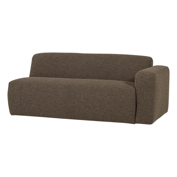 Mojo base 2-zits bankelement arm rechts boucle bruin