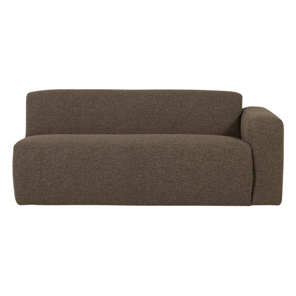 Mojo base 2-zits bankelement arm rechts boucle bruin