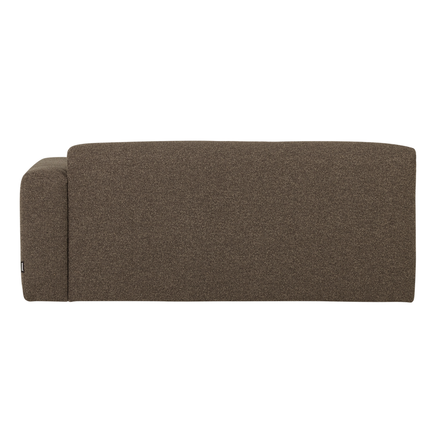 Mojo base 2-zits bankelement arm rechts boucle bruin