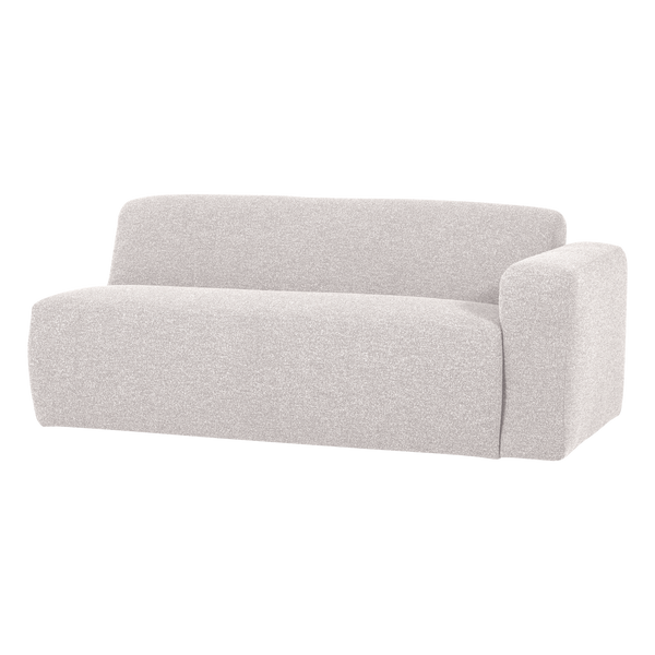 Mojo base 2-zits bankelement arm rechts boucle ecru