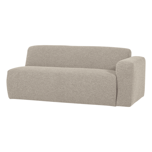 Mojo base 2-zits bankelement arm rechts boucle beige