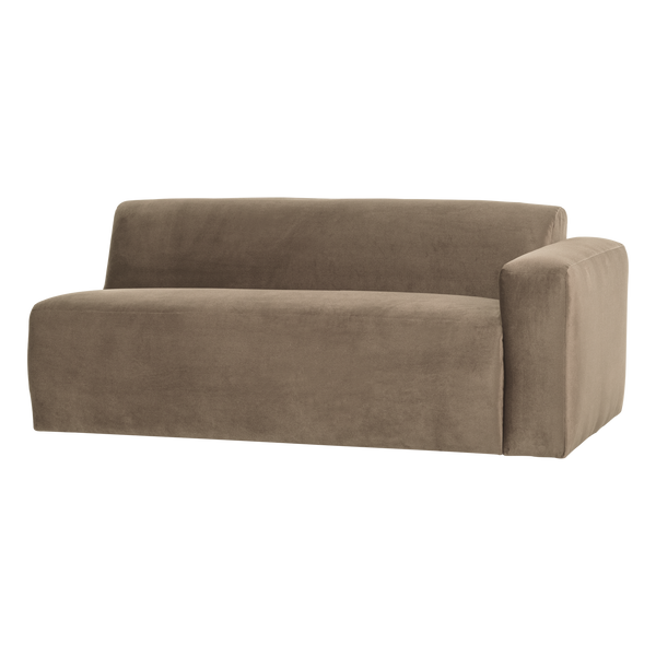 Mojo base 2-zits bankelement arm rechts velvet khaki