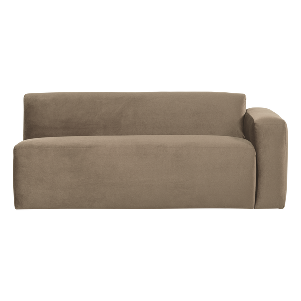 Mojo base 2-zits bankelement arm rechts velvet khaki