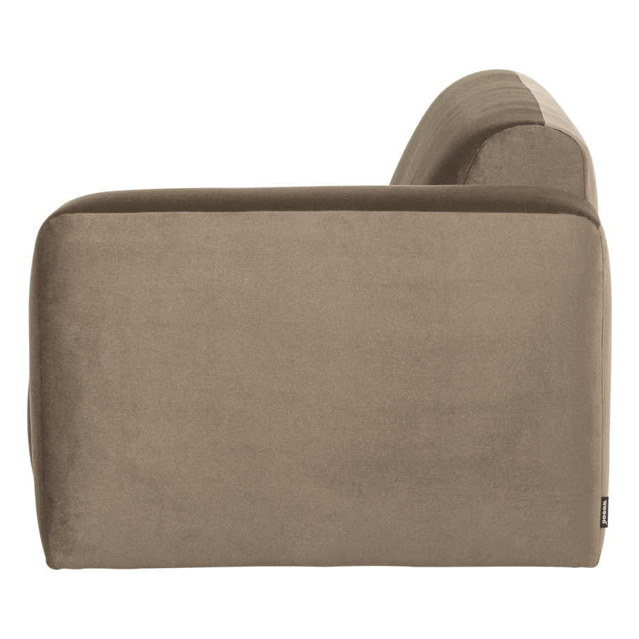 Mojo base 2-zits bankelement arm rechts velvet khaki