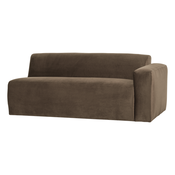 Mojo base 2-zits bankelement arm rechts velvet taupe