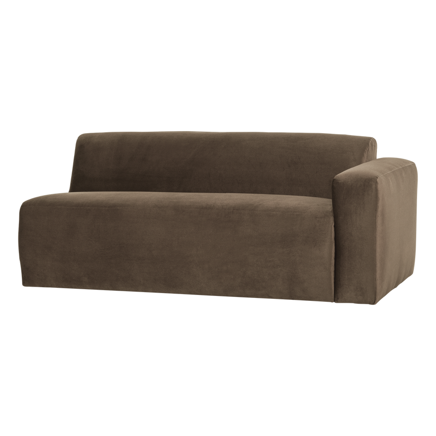 Mojo base 2-zits bankelement arm rechts velvet taupe