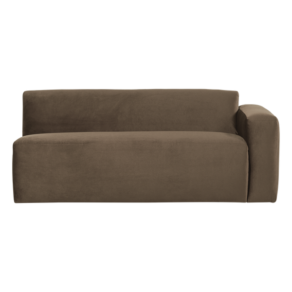 Mojo base 2-zits bankelement arm rechts velvet taupe