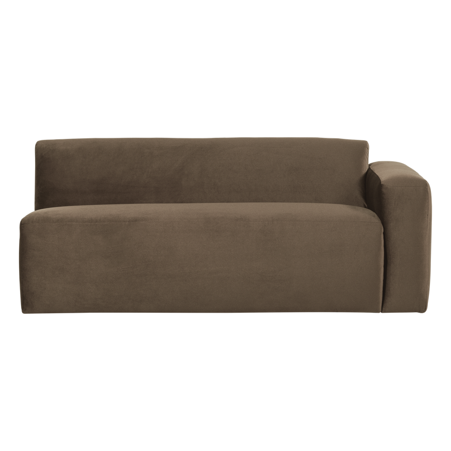 Mojo base 2-zits bankelement arm rechts velvet taupe