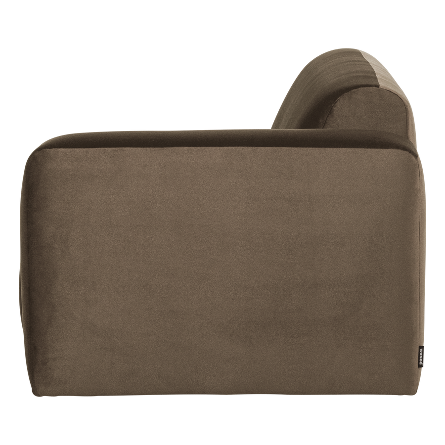 Mojo base 2-zits bankelement arm rechts velvet taupe