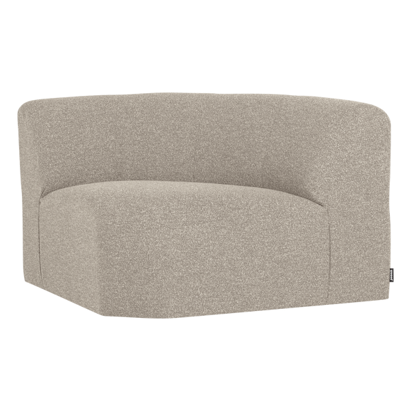 Mojo base hoekelement rond boucle beige melange