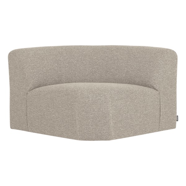 Mojo base hoekelement rond boucle beige melange