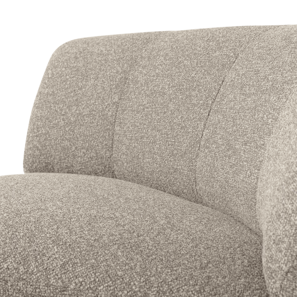 Mojo base hoekelement rond boucle beige melange