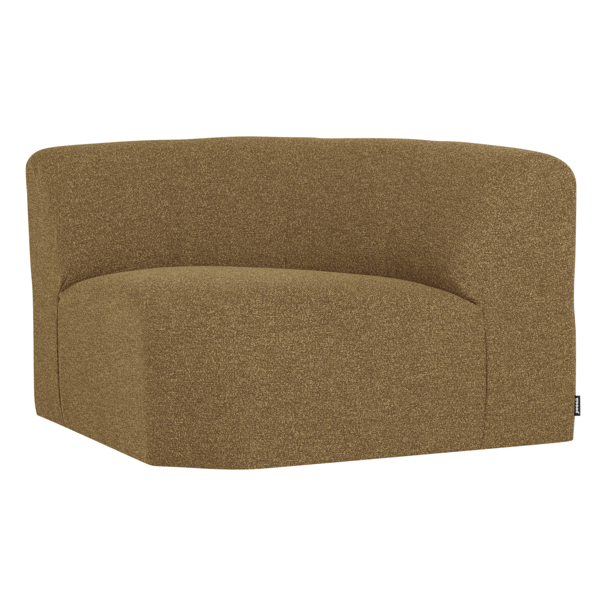 Mojo base hoekelement rond boucle geel/bruin melange