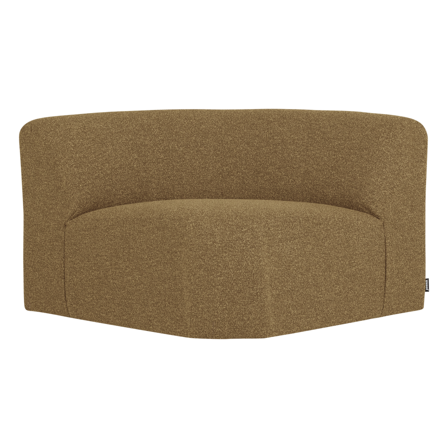 Mojo base hoekelement rond boucle geel/bruin melange