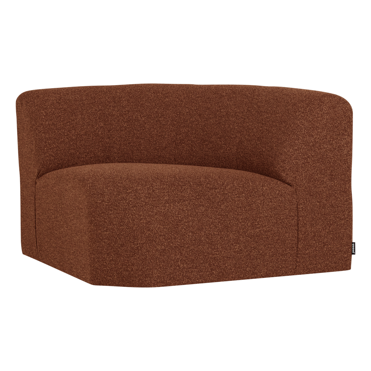 Mojo base hoekelement rond boucle roestbruin melange