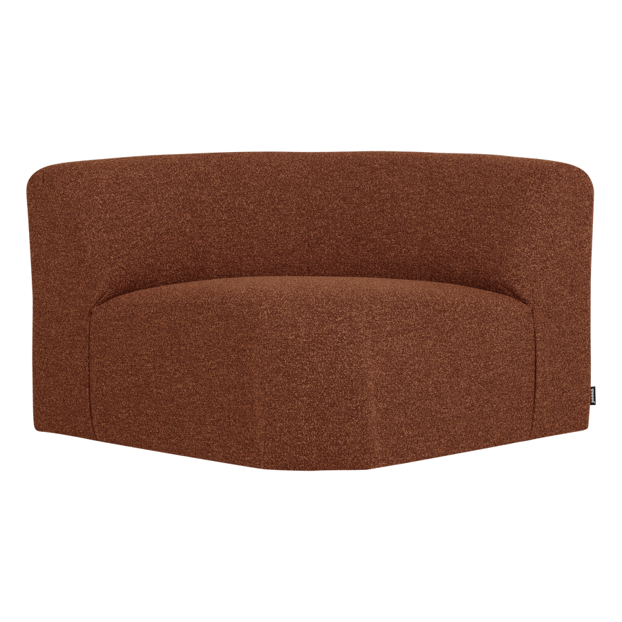 Mojo base hoekelement rond boucle roestbruin melange