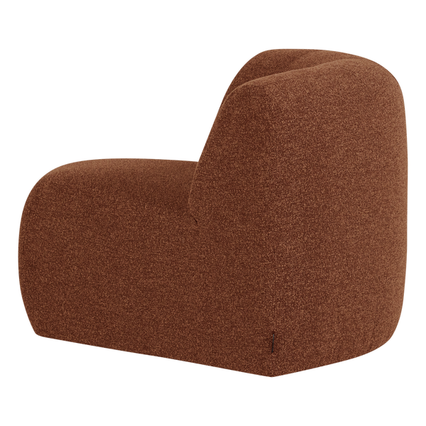 Mojo base hoekelement rond boucle roestbruin melange