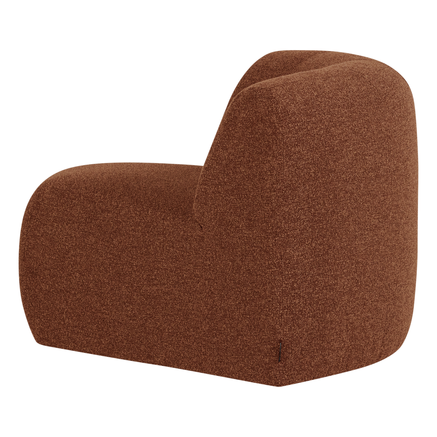 Mojo base hoekelement rond boucle roestbruin melange