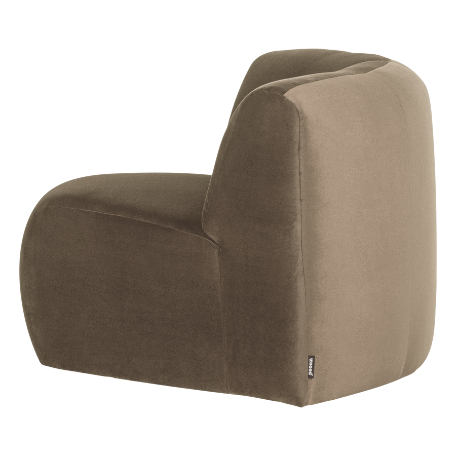 Mojo base hoekelement rond velvet khaki