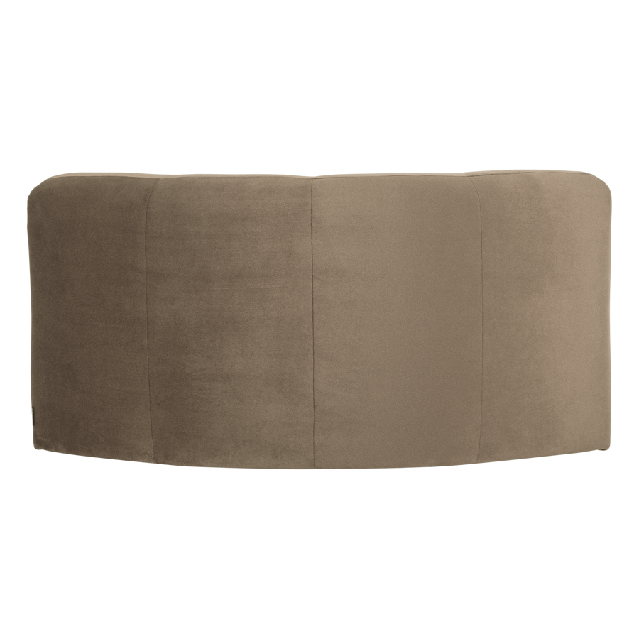 Mojo base hoekelement rond velvet khaki