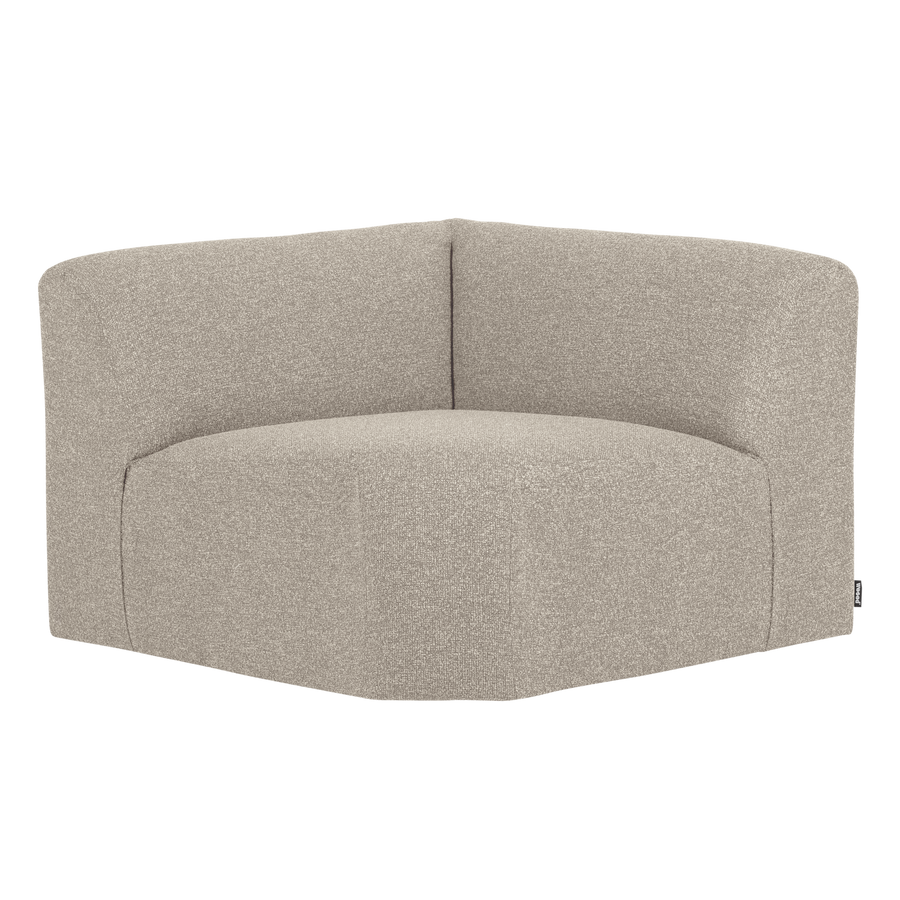 Mojo base hoekelement recht boucle beige melange