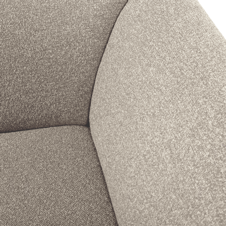Mojo base hoekelement recht boucle beige melange
