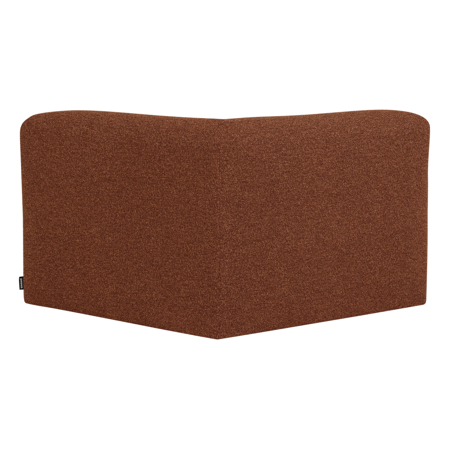Mojo base hoekelement recht boucle roestbruin melange