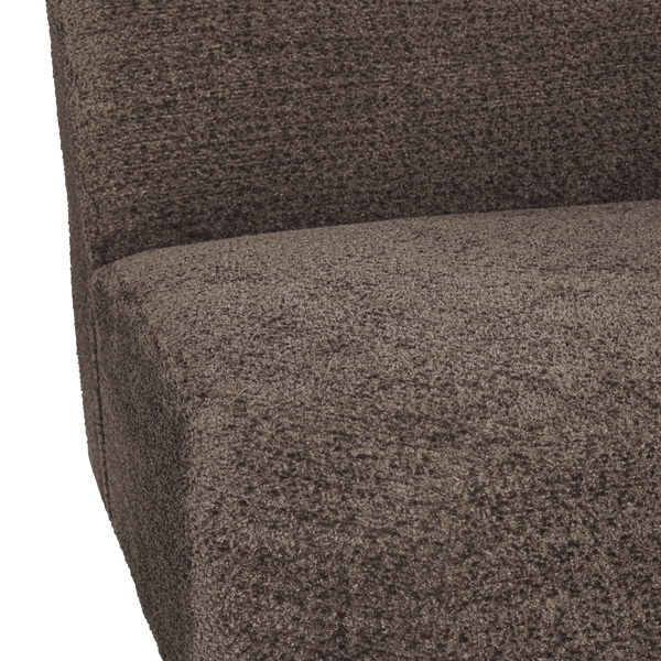 Mojo base hoekelement recht wollig bruin