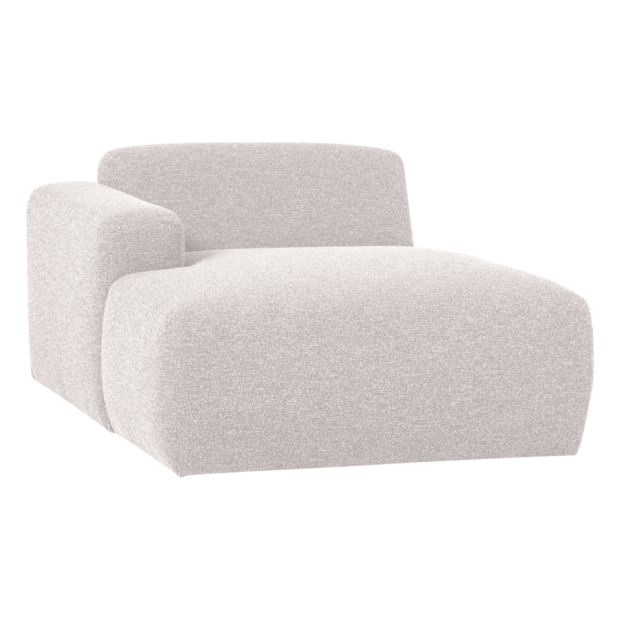 Mojo base chaise longue element links boucle ecru