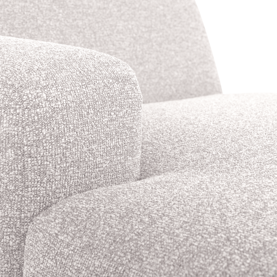 Mojo base chaise longue element links boucle ecru