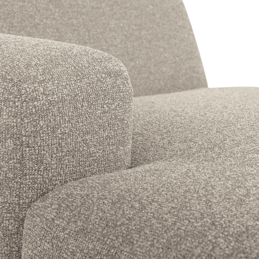 Mojo base chaise longue element links boucle beige