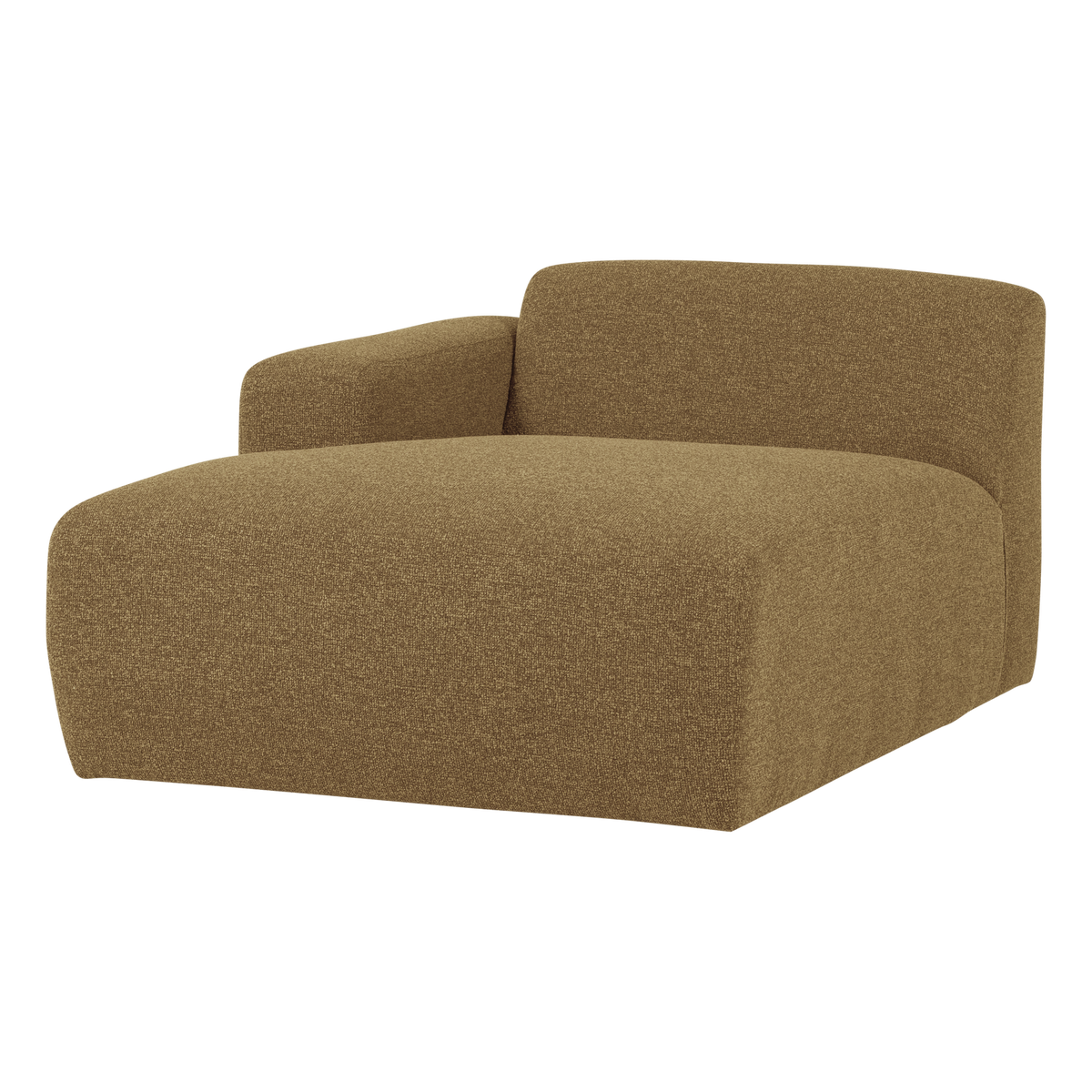 Mojo base chaise longue element links boucle geelbruin